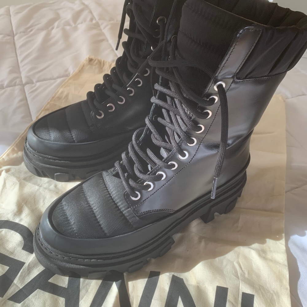 Ganni Combat Boots